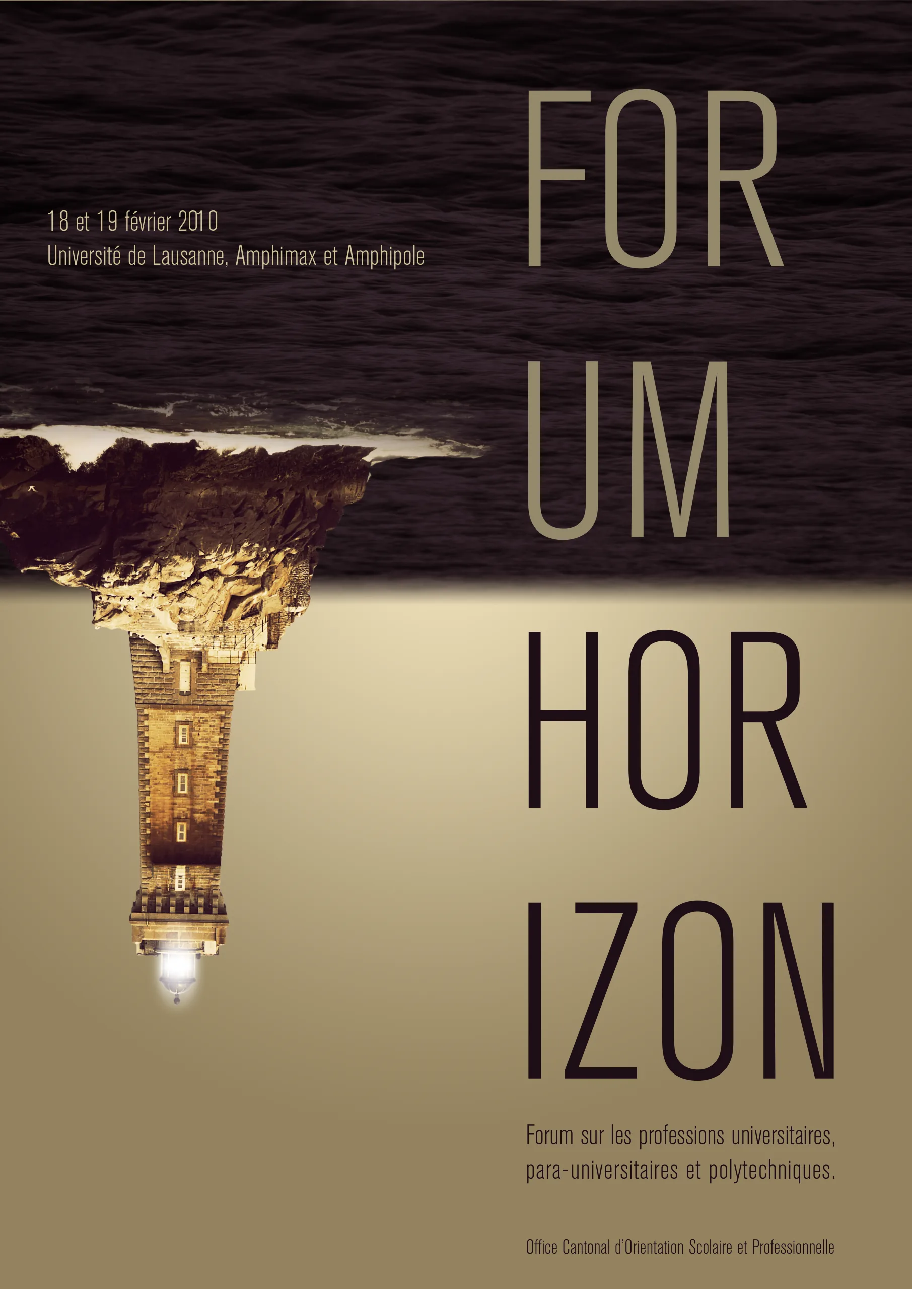 Affiche du Forum Horizon, canton de Vaud, 2010