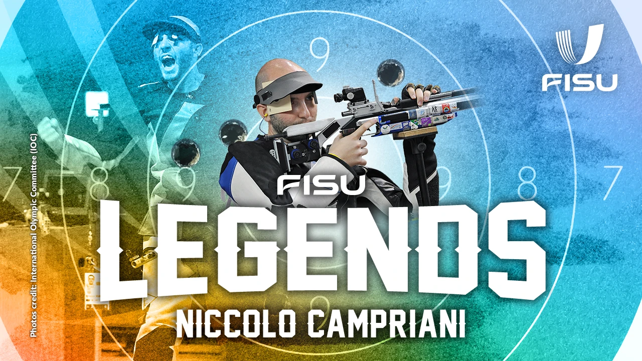 Visuel FISU Legends consacré à Niccolò Campriani