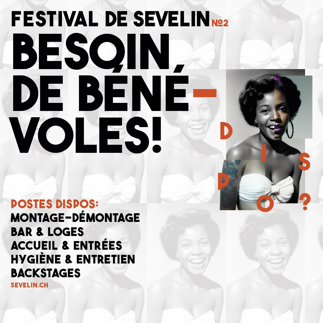 Publication Instagram du Festival de Sévelin : appel aux bénévoles