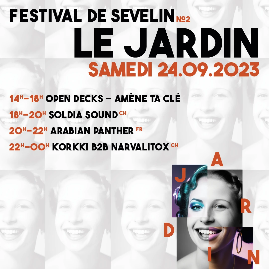 Publication Instagram du Festival de Sévelin : programme du Jardin, samedi 24.09.2023